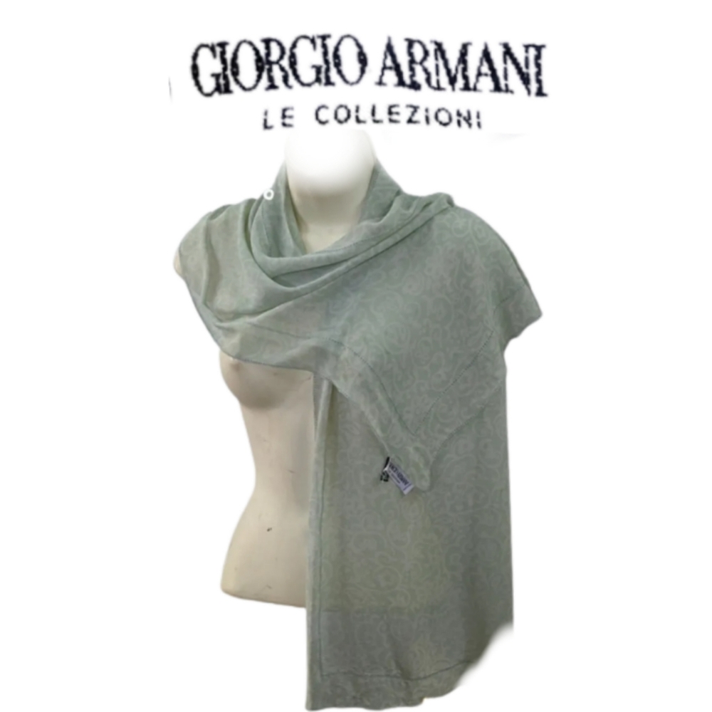 GIORGIO ARMANI LE COLLEZIONI OBLONG 100% SCARF